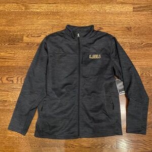 Colosseum Gray/Black LSU jacket